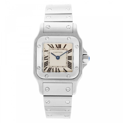 Pre-owned Cartier  Santos W20056d6 In Stainless Steel