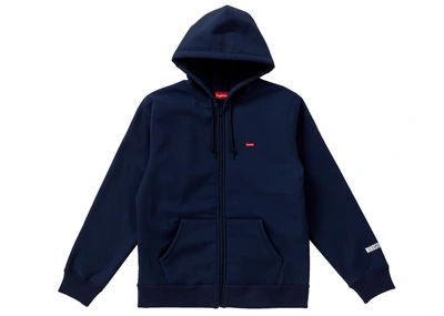 Pre-owned Supreme  Windstopper Zip Up Hooded Sweatshirt Navy