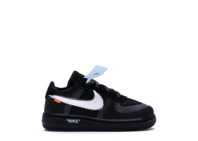Pre-owned Nike Air Force 1 Low Off-white Black White (td) In Black/white-cone-black