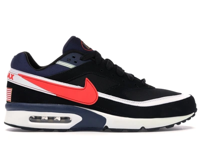 Pre-owned Nike Air Max Bw Olympic (2016) In Black/crimson-midnight Navy-white