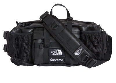 Pre-owned Supreme  The North Face Leather Mountain Waist Bag Black