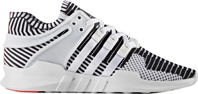 Pre-owned Adidas Originals  Eqt Support Adv Zebra In Core Black/white/turbo