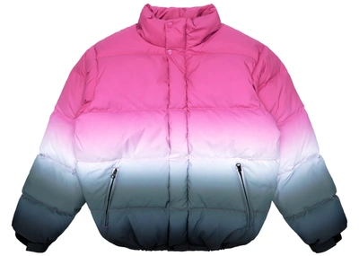 Pre-owned Supreme  Gradient Puffy Jacket Pink