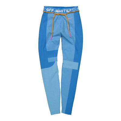 Pre-owned Off-white X Nike Women's Easy Run Tight Photo Blue