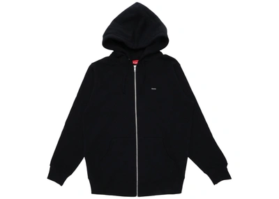 Pre-owned Supreme  Small Box Logo Zip Up Hooded Sweatshirt Black