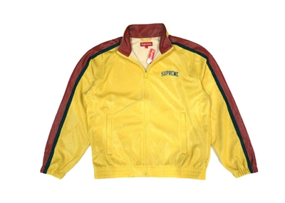 Pre-owned Supreme  Bonded Mesh Track Jacket Gold
