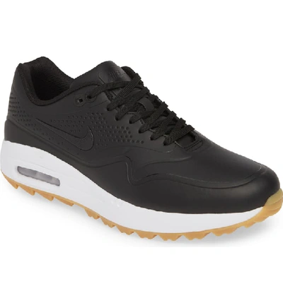 Nike Air Max 1 Golf Shoe In Black/ Gum Light Brown | ModeSens