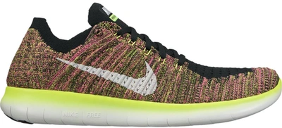 Pre-owned Nike  Free Run Flyknit Unlimited Olympic In Multi-color/black-white-volt