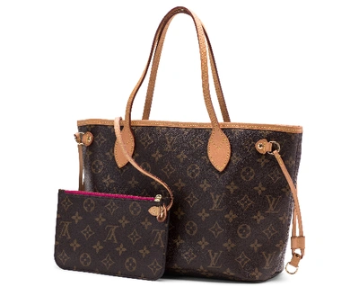 Pre-owned Louis Vuitton  Neverfull Monogram Pm Pivoine Lining