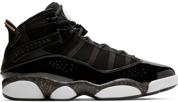 jordan 6 rings black metallic gold