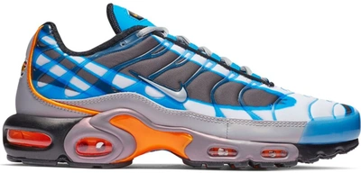 Pre owned Nike Air Max Plus Deluxe In Photo Blue wolf Grey orange Peel black white metallic Silver ModeSens