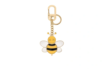 Pre-owned Dior  X Kaws Bee Key Ring Yellow