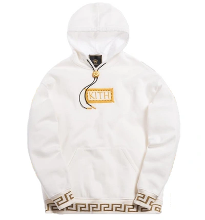 Pre-owned Kith  X Versace Bolo Hoodie Off-white