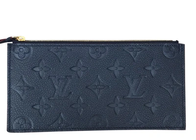 Pre-owned Louis Vuitton  Pochette Felicie Zippered Insert Monogram Empreinte Marine Rouge
