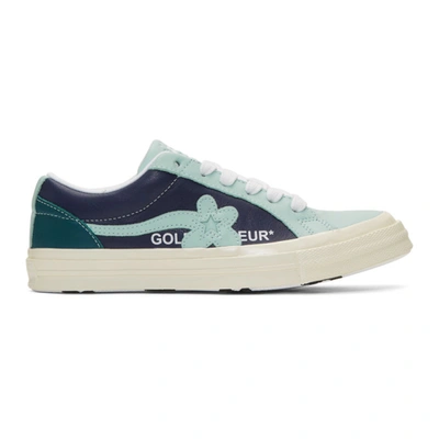 Converse X Golf Le Fleur Ox Trainer In Barely Blue