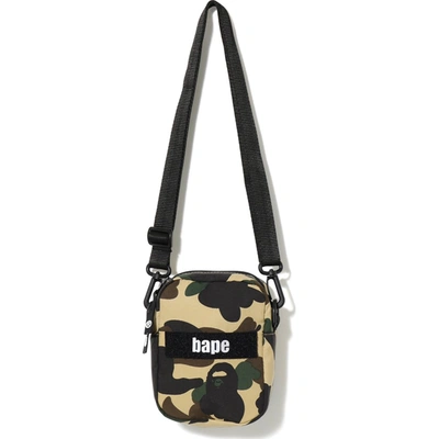 Pre-owned Bape  1st Camo Military Shoulder Bag Yellow