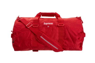 Pre-owned Supreme Duffle Bag (ss19) Red