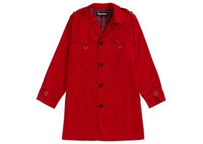 Pre-owned Supreme  D-ring Trench Coat Red
