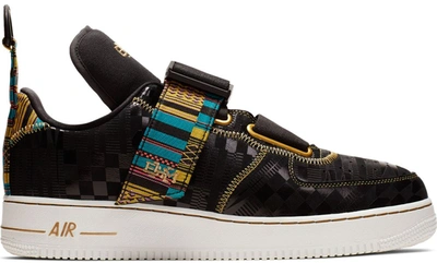 Pre-owned Nike Air Force 1 Utility Bhm (2019) In Black/metallic Gold-white  | ModeSens
