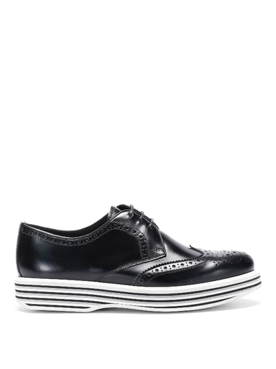 Church's Striped Sole Derby Brogue In Black