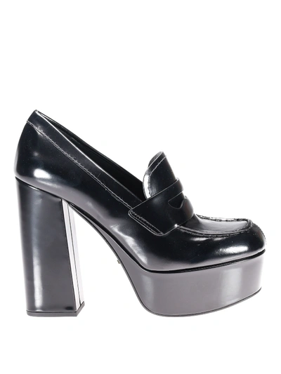 Prada Loafer-inspired Court Shoes In Black