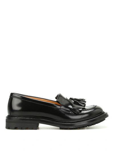Church's Pansy Fringed Loafers In Black
