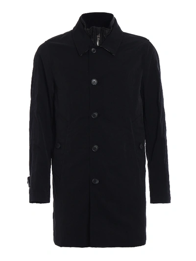 Burberry Townend Trench With Padded Vest In Black