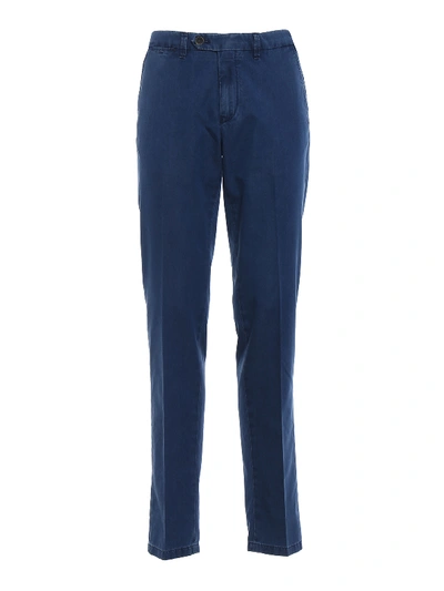 Canali Chino-inspired Cotton Denim Jeans In Medium Wash