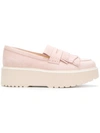 Hogan H355 Maxi Sole Pink Loafers