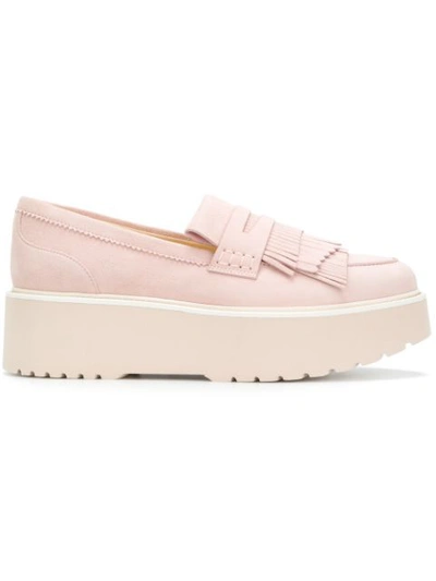 Hogan H355 Maxi Sole Pink Loafers