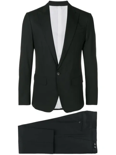 Dsquared2 Manchester Wool Jacquard Suit In Black