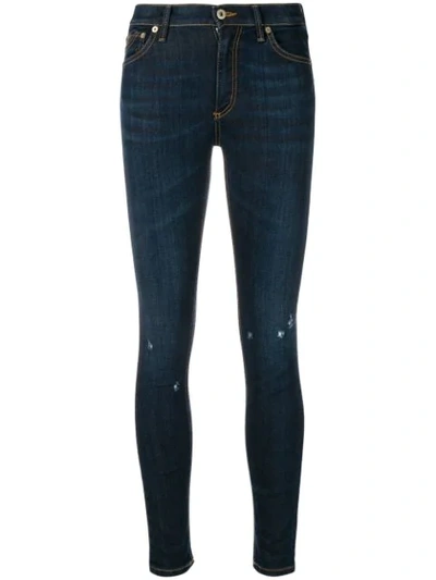 Dondup Luriel Superskinny High Waist Jeans In Dark Wash