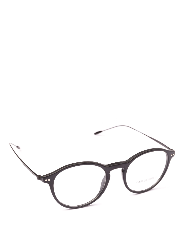 armani round eyeglasses
