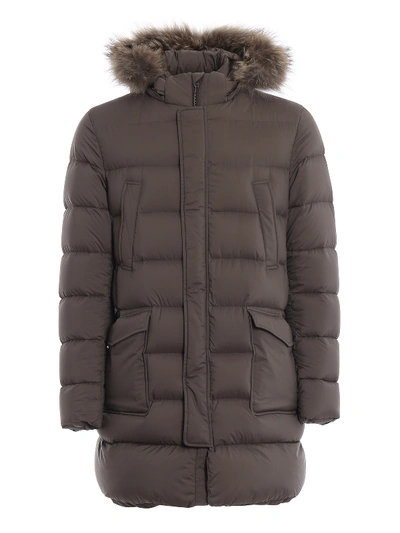 Herno Il Parka Taupe Padded Coat