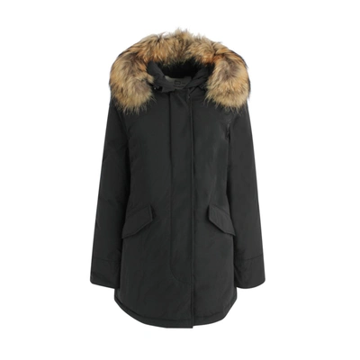 Woolrich "luxury Arctic" Down Jacket In Black