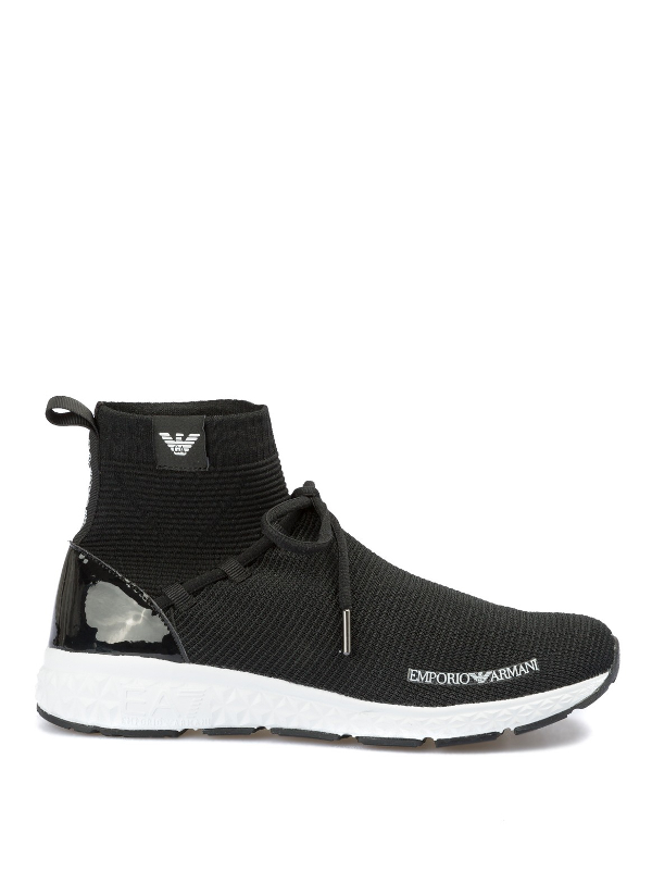 emporio armani high top sneakers