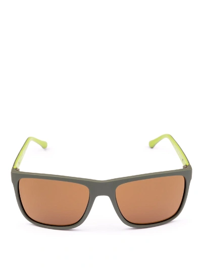 Dolce & Gabbana Dark Green Acetate Sunglasses