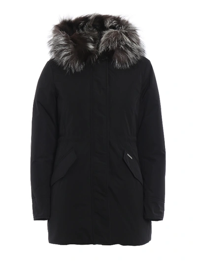 Woolrich Somerset Reversible Hooded Parka In Black