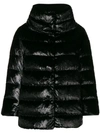 Herno Patent Black Puffer Jacket