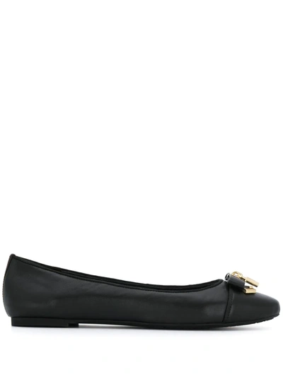 Michael Kors Alice Ballet Ballet Flats In Black Leather