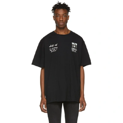 Off-white Mona Lisa-print Cotton T-shirt In Black