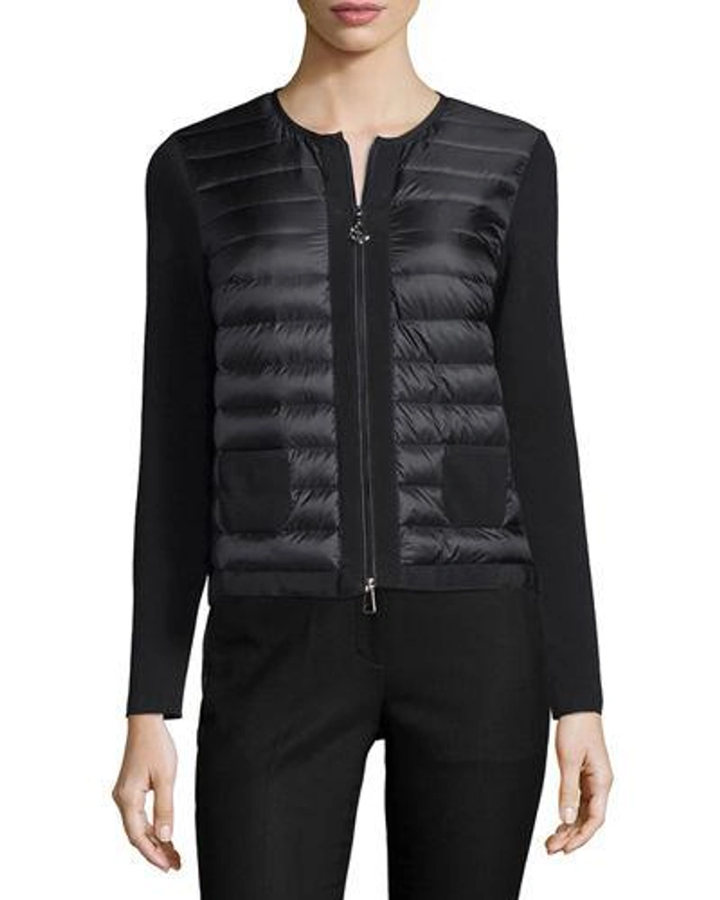 Moncler Maglia Tricot Alla Coreana,, Black | ModeSens