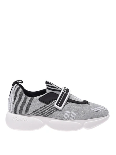 Prada Silver Cloudburst Sneakers