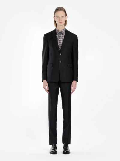 Prada Wool And Mohair Blend Two-piece Suit In Black