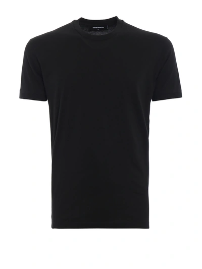 Dsquared2 Total Black Cotton Classic T-shirt