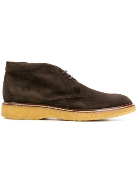 dark brown suede desert boots
