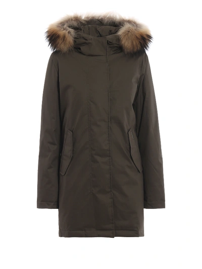 Woolrich Eskimo Tiffany Padded Parka In Olive Green | ModeSens