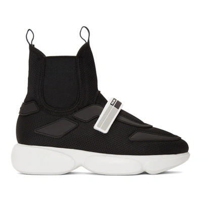 Prada Cloudbust High-top Sneakers In Black