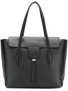 Tod's Joy Black Leather  Medium Tote Bag