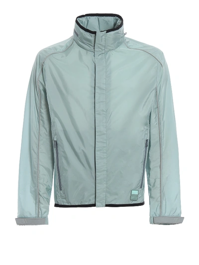 Prada Lightweight Nylon Windbreaker In Light Blue